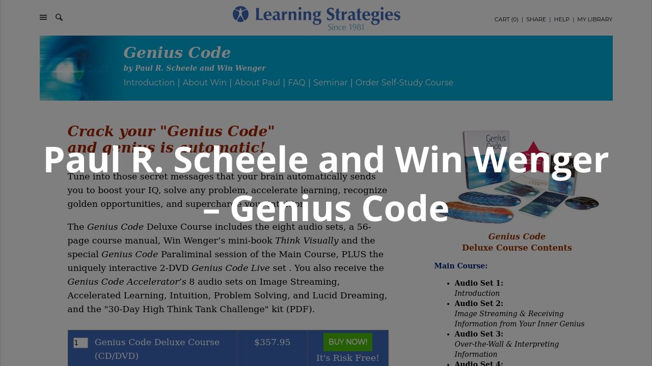 Paul R. Scheele and Win Wenger – Genius Code