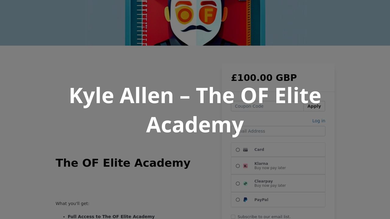 Kyle Allen – The OF Elite Academy