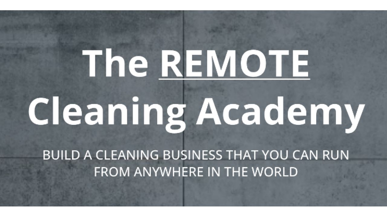 Sean Parry – The Remote Cleaning Academy