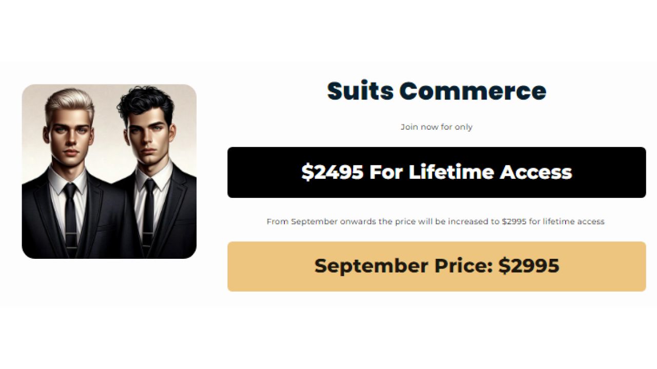 Suits Commerce – Learn Dropshipping from 8 Figure Studs