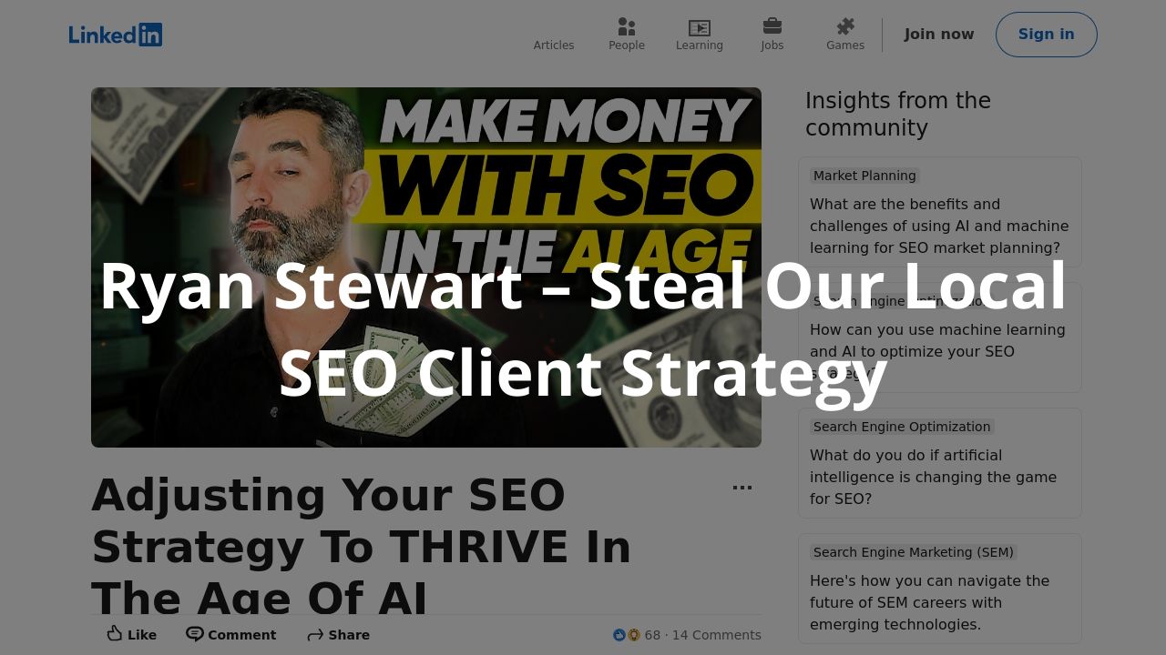 Ryan Stewart – Steal Our Local SEO Client Strategy